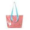 沙滩包橙粉_1781847408983.jpg Waterproof Striped PVC Tote Beach Bag