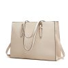 白色_1775810182956.jpg PU Leather Laptop Tote Shoulder Bag