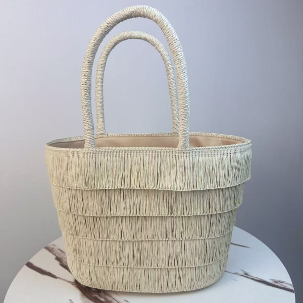 Handcrafted Mini Straw Tote Bag
