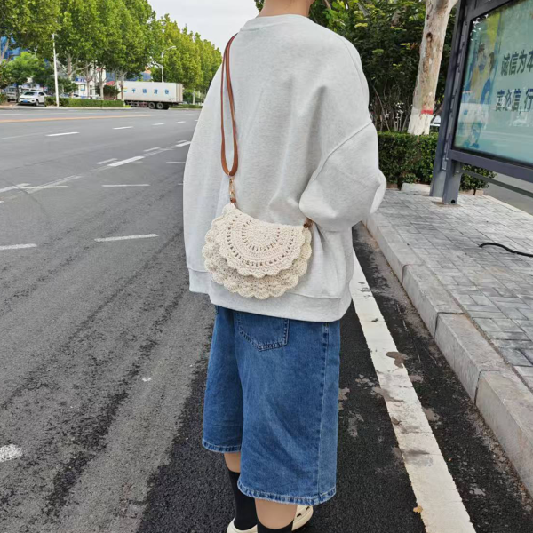 Straw Woven Shoulder Bag for Women