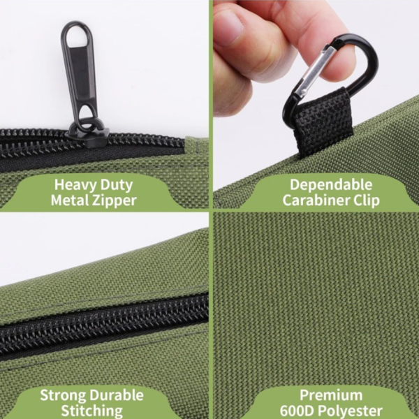 Oxford PVC Nylon Zipper Tool Storage Bag