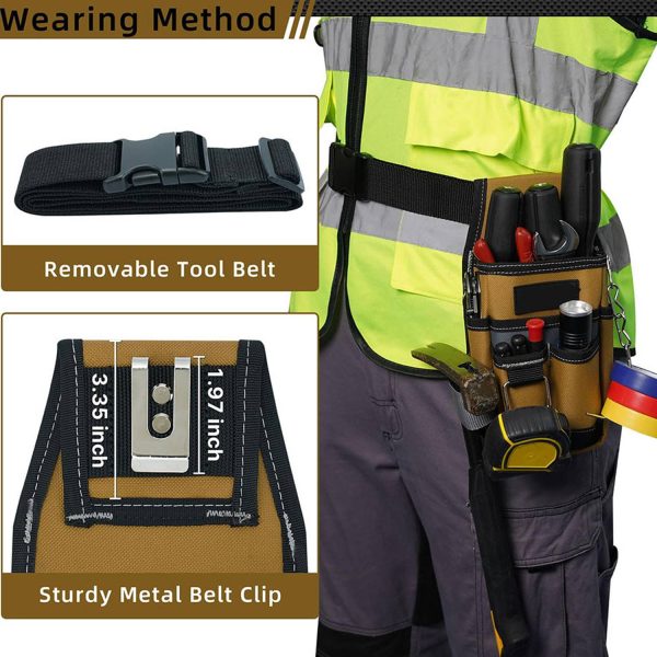 细节图220_1780904659217.jpg Mini Canvas Multi-Pocket Electrician Tool Pouch