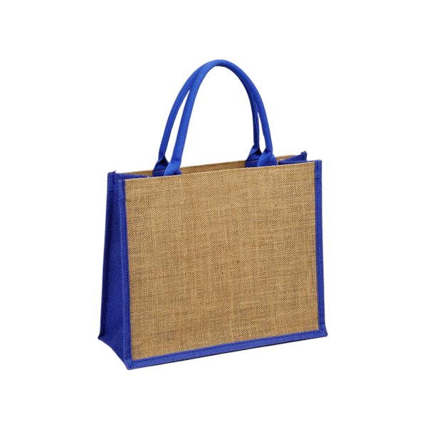 Burlap Shopping Tote Bag with Gusset