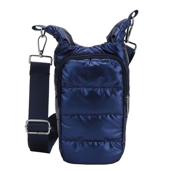藏青色_1781689671351.jpg Women's Puffer Water Bottle Sling Bag