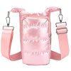 藕粉色_1781689741166.jpg Women's Puffer Water Bottle Sling Bag