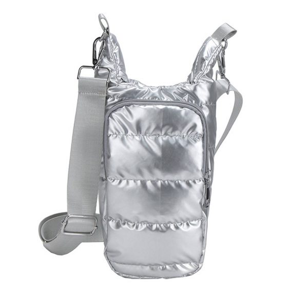 银色_1781689687616.jpg Women's Puffer Water Bottle Sling Bag