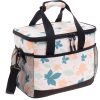 附图2_1778741243989.jpg 14L Oxford Leaf-Pattern Insulated Portable Lunch Bag