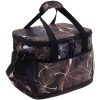 附图3_1778741245133.jpg 14L Oxford Leaf-Pattern Insulated Portable Lunch Bag