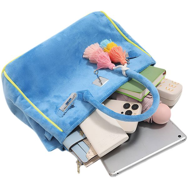 附图8_1778725724708.jpg Women Plush Large Capacity Tote Bag