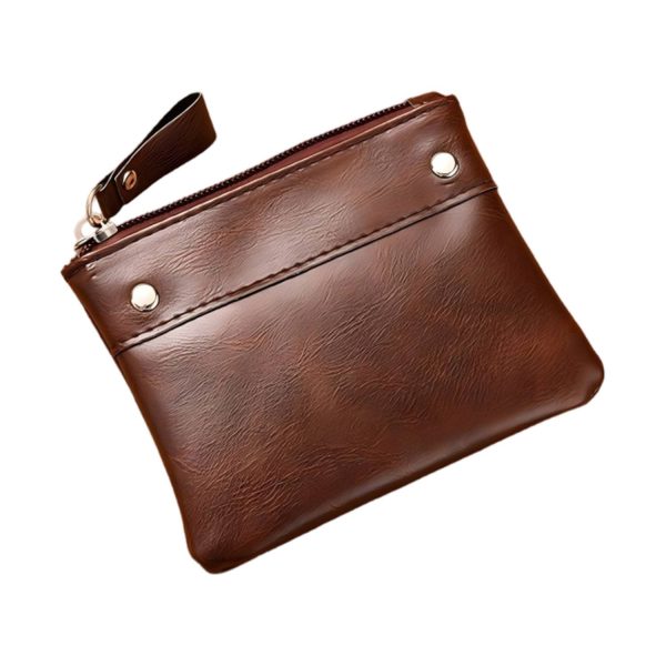 颜色图咖啡_1779871517539.jpg Mini PU Leather Coin Purse with Handle
