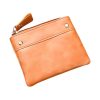 颜色图棕色_1779871521459.jpg Mini PU Leather Coin Purse with Handle