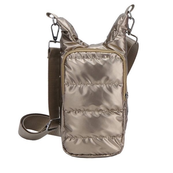 香槟色_1781689664190.jpg Women's Puffer Water Bottle Sling Bag