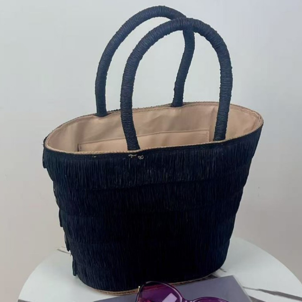 Handcrafted Mini Straw Tote Bag