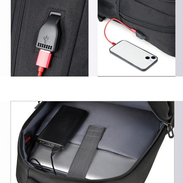 Water Resistant 15.6 Inch Laptop Backpack with USB Port