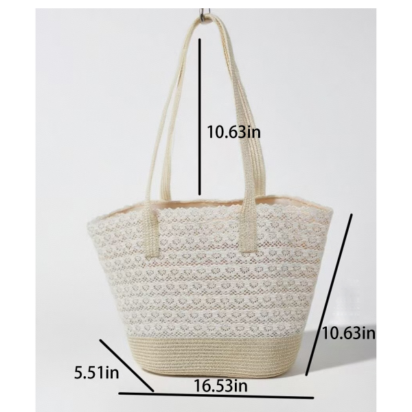 尺寸_1775404010862.png Women’s Beach Sun Hat Straw Tote Set