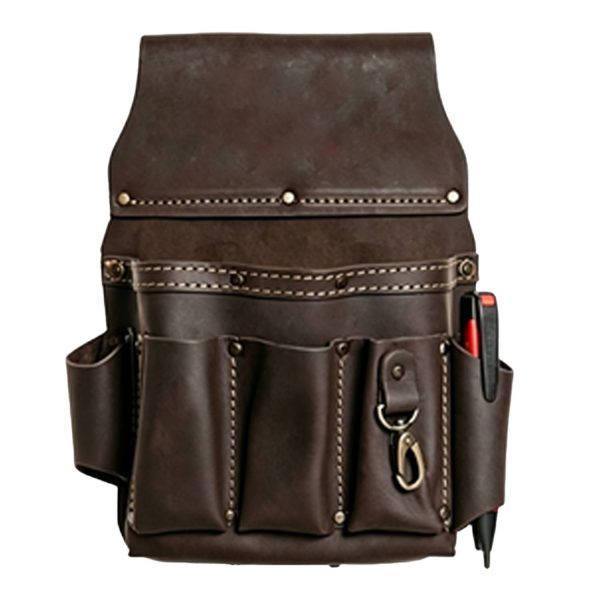 棕_1782782823475.jpg Custom Leather Multi-Pocket Tool Pouch
