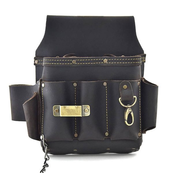 深棕_1782782828088.jpg Custom Leather Multi-Pocket Tool Pouch