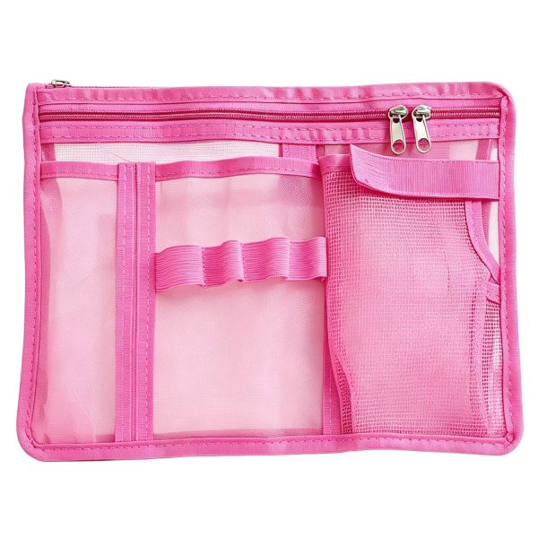 玫红色_1783327405975.jpg Nylon Multi-Pocket Purse Organizer Insert