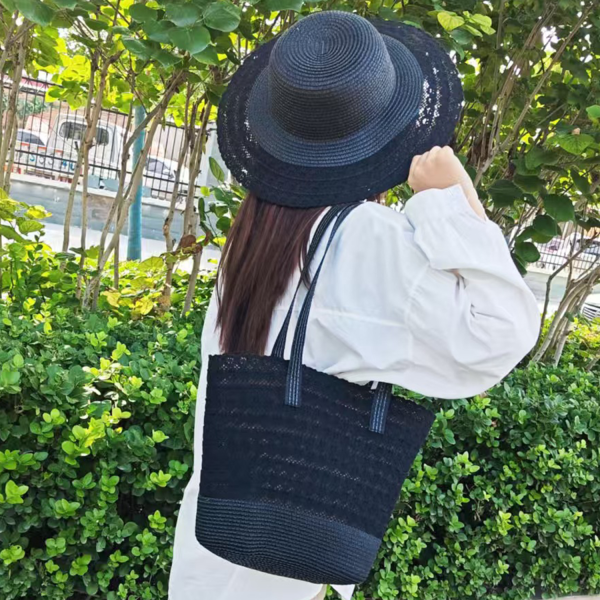 细节1_1775403994776.png Women’s Beach Sun Hat Straw Tote Set