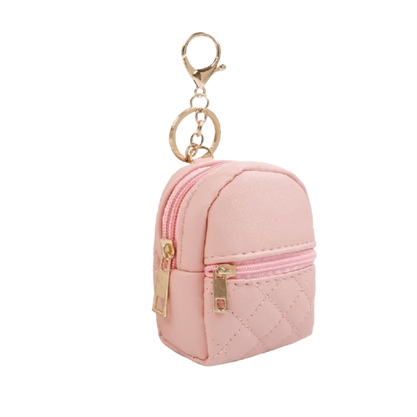 3_1784720342391.png Mini PU Leather Backpack Keychain