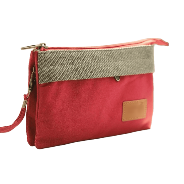 Cotton Multi-Layer Cosmetic Hand Pouch
