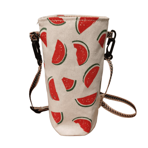 4_1787316355015.png Cotton Linen Water Bottle Bag with Handle Strap