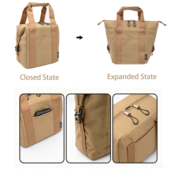 7.5L 900D Polyester Expandable Insulated Food Bag
