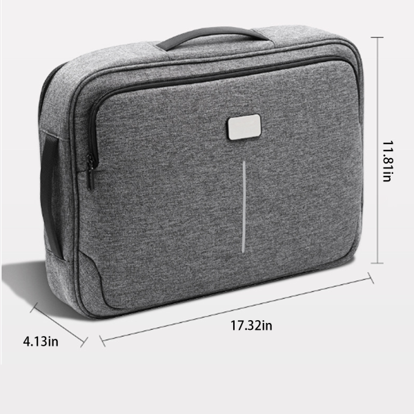 Business RPET Laptop Backpack with Concealed Straps