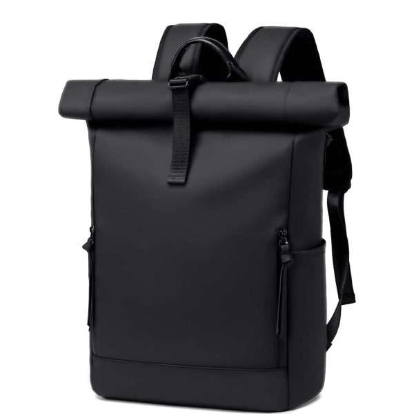 32L Waterproof Roll-Top Laptop Backpack with Luggage Sleeve