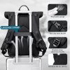 32L Waterproof Roll-Top Laptop Backpack with Luggage Sleeve