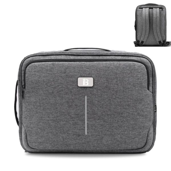 Business RPET Laptop Backpack with Concealed Straps