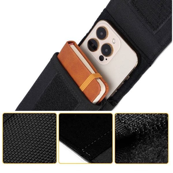 Double Layer Tactical Nylon Phone Pouch