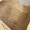 Woven Straw Beach Tote Bag