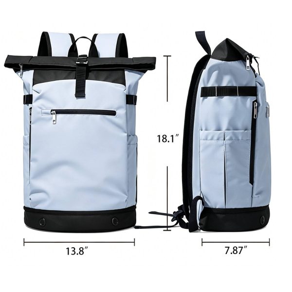 Spandex Sports Roll-Top Backpack