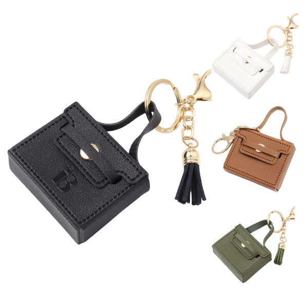 PU Leather Mini Purse Keychain