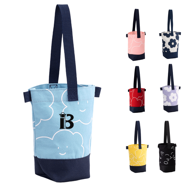 主图_1785290599337.png Canvas Printed Water Bottle Pouch