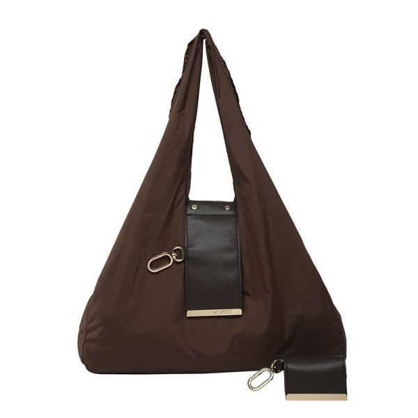 咖色_1784195238863.jpg Foldable Nylon Reusable Shopping Bag