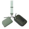 墨绿色_1784281901919.jpg 2-in-1 Lightweight Nylon Wristlet Wallet