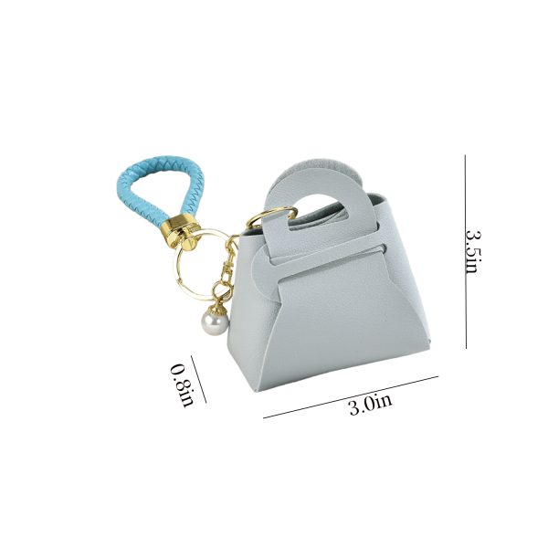 PU Leather Coin Purse Keychain