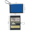 Oxford Cloth ID Card Holder with Carabiner