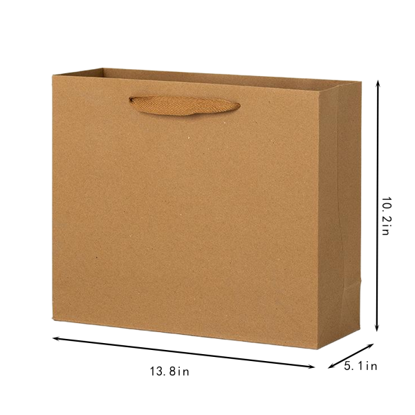 Kraft Paper Shopping Bag with Handles