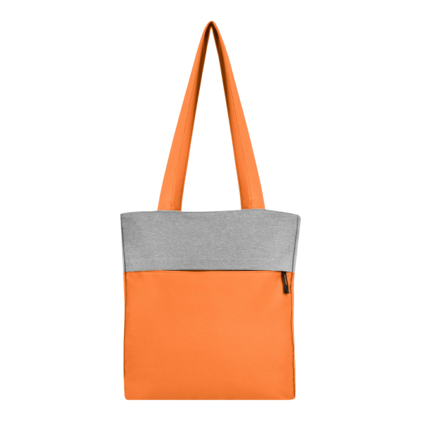 橙_1785122614221.png Polyester Shopping Foldable Tote Bag