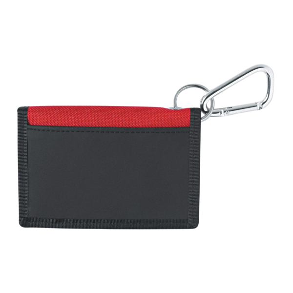 Oxford Cloth ID Card Holder with Carabiner