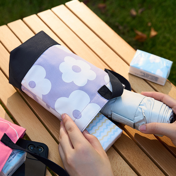 Canvas Printed Water Bottle Pouch