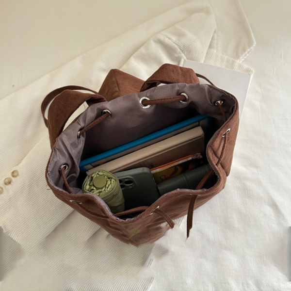 细节4_1786803736918.png Faux Suede Drawstring Backpack