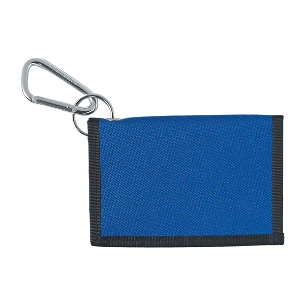 Oxford Cloth ID Card Holder with Carabiner