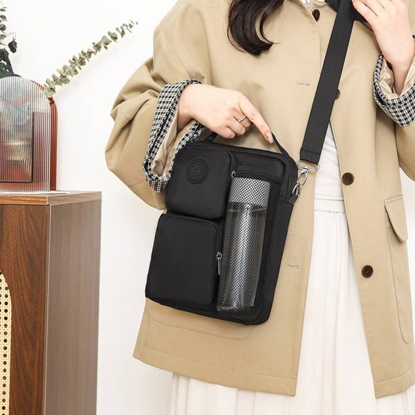 Polyester Waterproof Multi-compartment Shoulder Bag