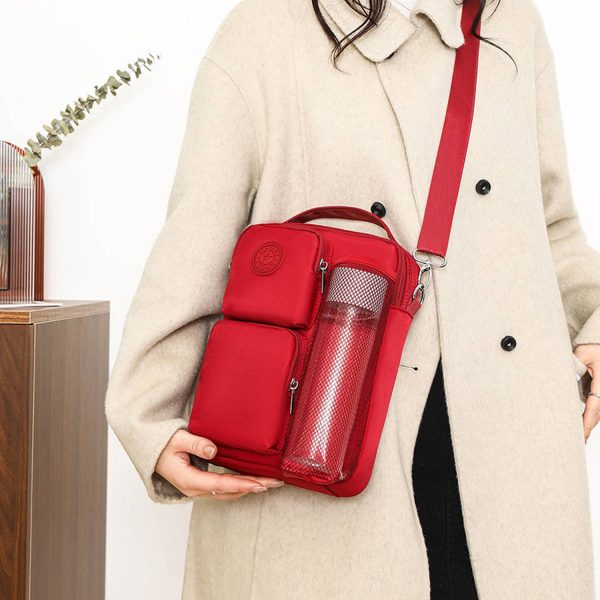 Polyester Waterproof Multi-compartment Shoulder Bag