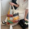 细节图_1784943631525.jpg Tote Bag With Tassel Splicing Design