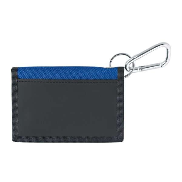 Oxford Cloth ID Card Holder with Carabiner